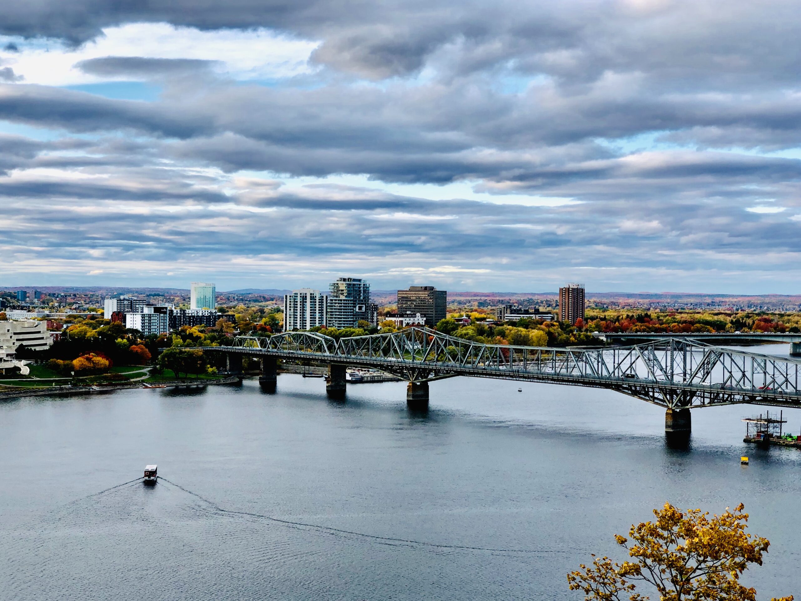 View of a river and bridge